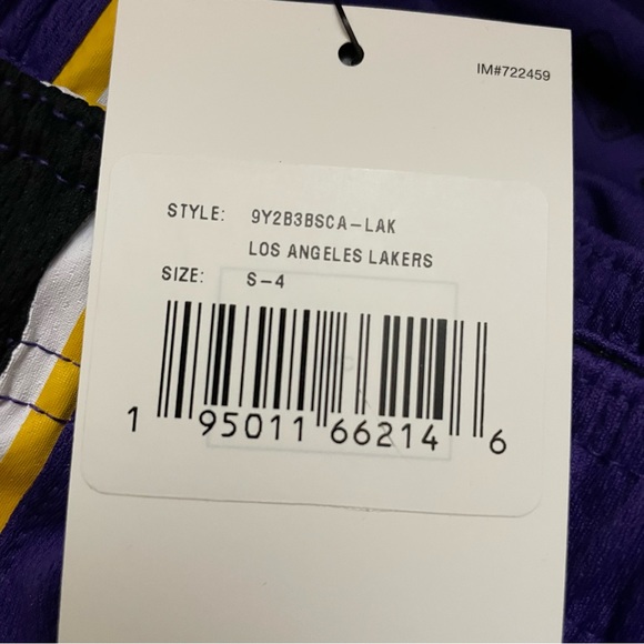 Nike Los Angeles Lakers NBA Basketball Jordan Swingman Shorts Youth Size M & L - Picture 3 of 5